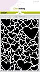 CraftEmotions Mask stencil Love Puns - harten A5 Carla Creaties 