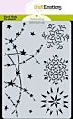 CraftEmotions Mask stencil - Sneeuwvlokken - slinger sterren A6