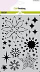 CraftEmotions Mask stencil sterren kristallen achtergrond A5