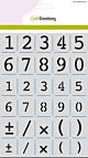 CraftEmotions stencil - alfabet cijfers Courier A5 