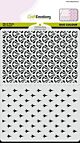 CraftEmotions Stencil Duo Colour pattern no.7 2xA6 