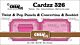 Crealies Cardzz Twist& Pop A3, Panelen&Lep.& Miniboekje tickets H CLCZ326 45x130 - 40x59 - 34x53mm 