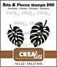 Crealies Clearstamp Bits & Pieces Botanisch blad 2x CLBP260 19x27mm