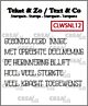 Crealies Clearstamp Tekst & Zo woordstrips Overlijden (NL) 5x4x50mm 