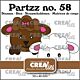 Crealies Partzz Schaap CLPartzz58 50x40mm