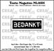 Crealies Texto Negativo Bedankt - NL (H) NL05H max.17x48mm