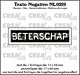 Crealies Texto Negativo Die BETERSCHAP - NL (H) NL02H max. 17x64mm