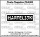 Crealies Texto Negativo Die HARTELIJK - NL (H) NL24H max. 17x57mm