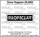 Crealies Texto Negativo PROFICIAT (H)  - (NL) NL32H max. 17 x 56 mm