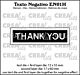 Crealies Texto Negativo Thank you - ENG (H) EN01H max.17x60mm