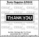 Crealies Texto Negativo Thank you - ENG (H) EN01H max.17x60mm