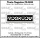 Crealies Texto Negativo VOOR JOU (H)  - (NL) NL20H max. 17 x 56 mm