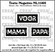 Crealies Texto Negativo VOOR MAMA PAPA (H)  - (NL) NL114H max. 17 x 35 mm