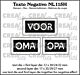 Crealies Texto Negativo VOOR OMA OPA (H)  - (NL) NL115H max. 17 x 35 mm