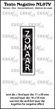 Crealies Texto Negativo ZOMAAR (V)  - (NL) NL07V 16x54mm