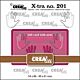 Crealies Xtra Cadeaukaart met schuifsysteem B CLXtra201 54x86 - 49x81 mm