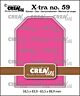 Crealies Xtra no. 59  ATC Label glad CLXtra59 58,5x83,9 - 63,5x88,9mm