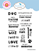 ECD Dog Days Stamps Dog Days Sentiments  (CS442)
