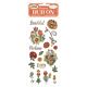 Stamperia Furry Friends Rub-On 4x8,5 Inch Flowers (DFLRB200)