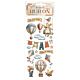 Stamperia Family Rub-On 8,33x2,36 Inch Air Balloons (DFLRB218)