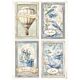Stamperia Timeless A4 Rice Paper 4 Cards (6pcs) (DFSA41039)