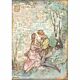Stamperia Rice Paper A4 Sleeping Beauty Lovers (DFSA4574)