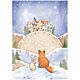 Winter Valley A4 Rice Paper Fox and Bunny  (DFSA4797)