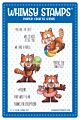 Whimsy Stamps Red Panda Fun