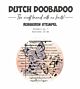 Dutch Doobadoo Rubber stamp 1 ATC cirkel Butterfly 497.004.004