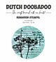 Dutch Doobadoo Rubber stamp 3 ATC cirkel Flower 497.004.006