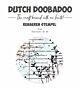 Dutch Doobadoo Rubber stamp 4 ATC cirkel Flower 497.004.007
