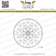 Lesia Zgharda Design photopolymer Stamp background Geometric snowflake 5.3x5.3