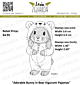 Lesia Zgharda Stamp Adorable Bunny in Bear Kigurumi