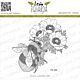 Lesia Zgharda Design Stamp Bumblebee with a Flower  