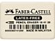 gum Faber-Castell 7041-20 natuurrubber afm. 40x27x13mm