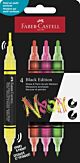 Acrylmarker Faber-Castell Black Edition Shake & Paint 4st. neon kleuren