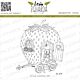 Lesia Zgharda Design Stamp Strawberry House on Wheels with  