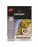 CANSON® BD  Illustration blok 12VL 1-zijdig gelijmd A3 250G wit