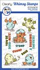 Whimsy Stamps Roar Stomp and Chomp Clear Stamp
