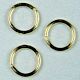 Split ring gehard goud 8MM