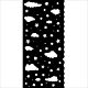 Stamperia Candy Christmas Thick Stencil 12X25cm Clouds  (KSTDL124)