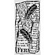 Stamperia All Around Thick Stencils 12x25cm Letter and Feathers (KSTDL159)