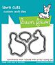 Lawn Fawn craft dies sealed with a kiss lawn cuts