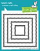 Lawn Fawn craft dies zig zag square stackables