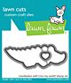 Lawn Fawn 2x3 clear stamp set croc my world - lawn cuts