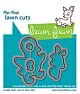 Lawn Fawn dies rub-a-dub-dub flip-flop - lawn cuts