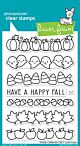 Lawn Fawn 4x6 clear stamp set simply celebrate fall