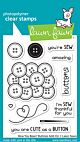 Lawn Fawn 3x4 clear stamp set How You Bean? Buttons Add-On