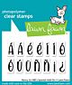Lawn Fawn 2x3 clear stamp set Henry Jr.'s ABCs Spanish Add-On