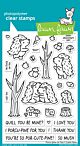 Lawn Fawn 4x6 clear stamp set porcu-pine for you